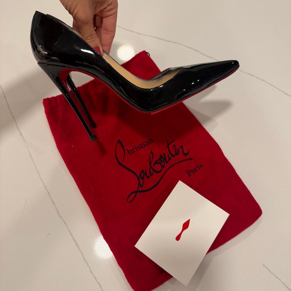 Christian Louboutin So Kate 120mm Pumps Black Patent Calf Leather
